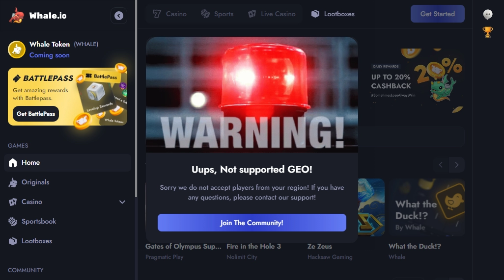 Whale.io Casino